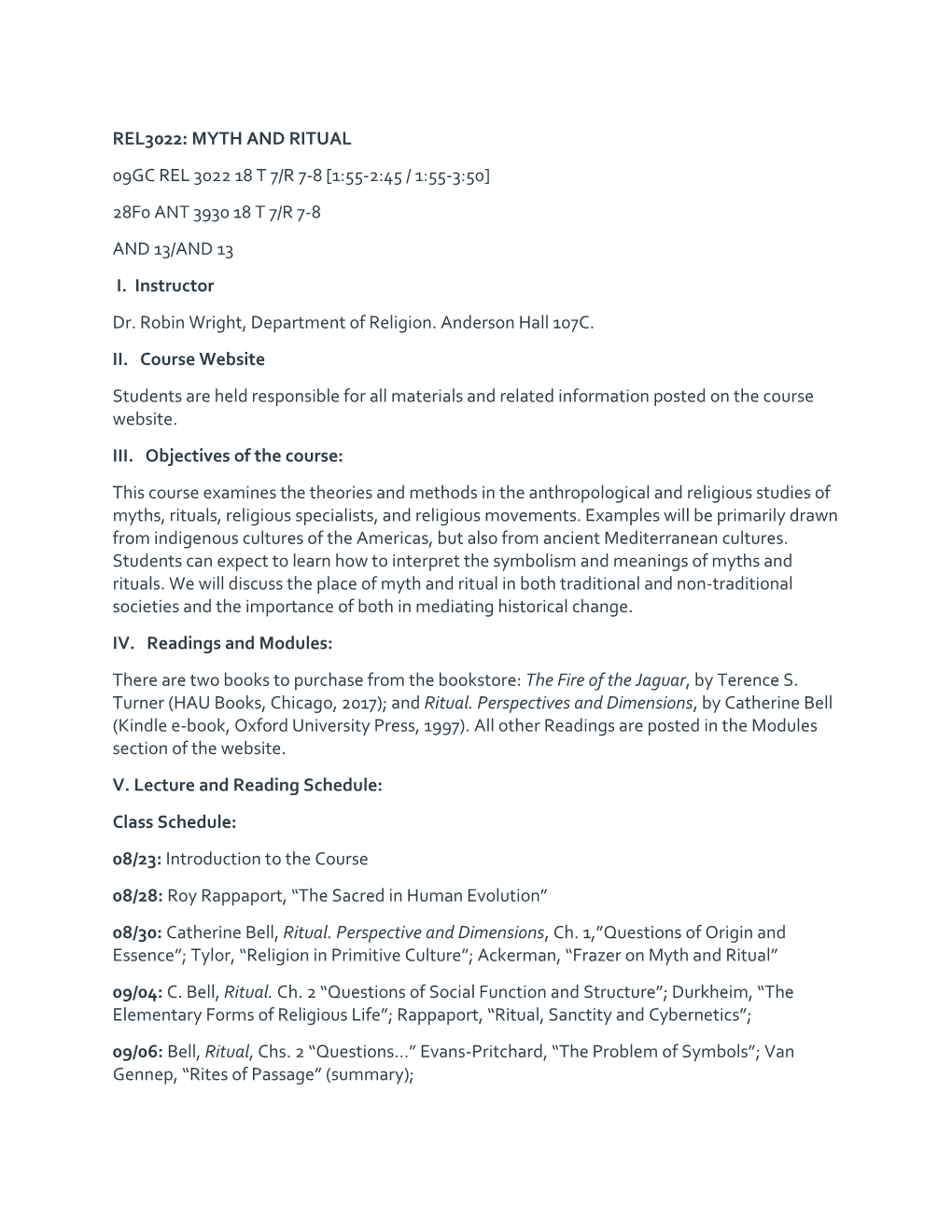 Myth and Ritual 09Gc Rel 3022 18 T 7/R 7-8 [1:55-2:45 / 1:55-3:50] 28F0 Ant 3930 18 T 7/R 7-8 and 13/And 13 I