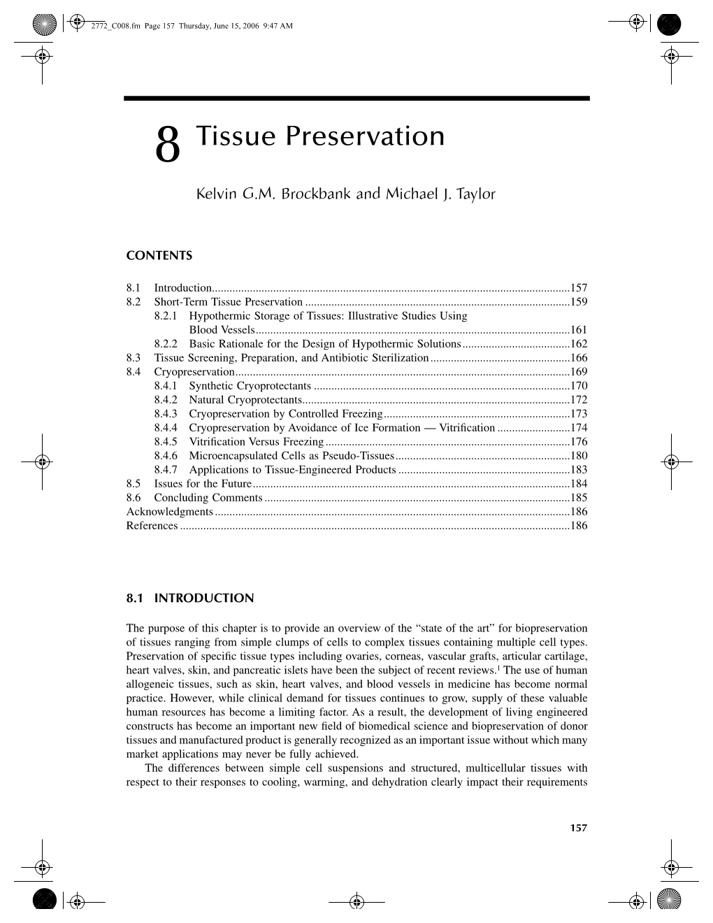 8 Tissue Preservation Kelvin G.M