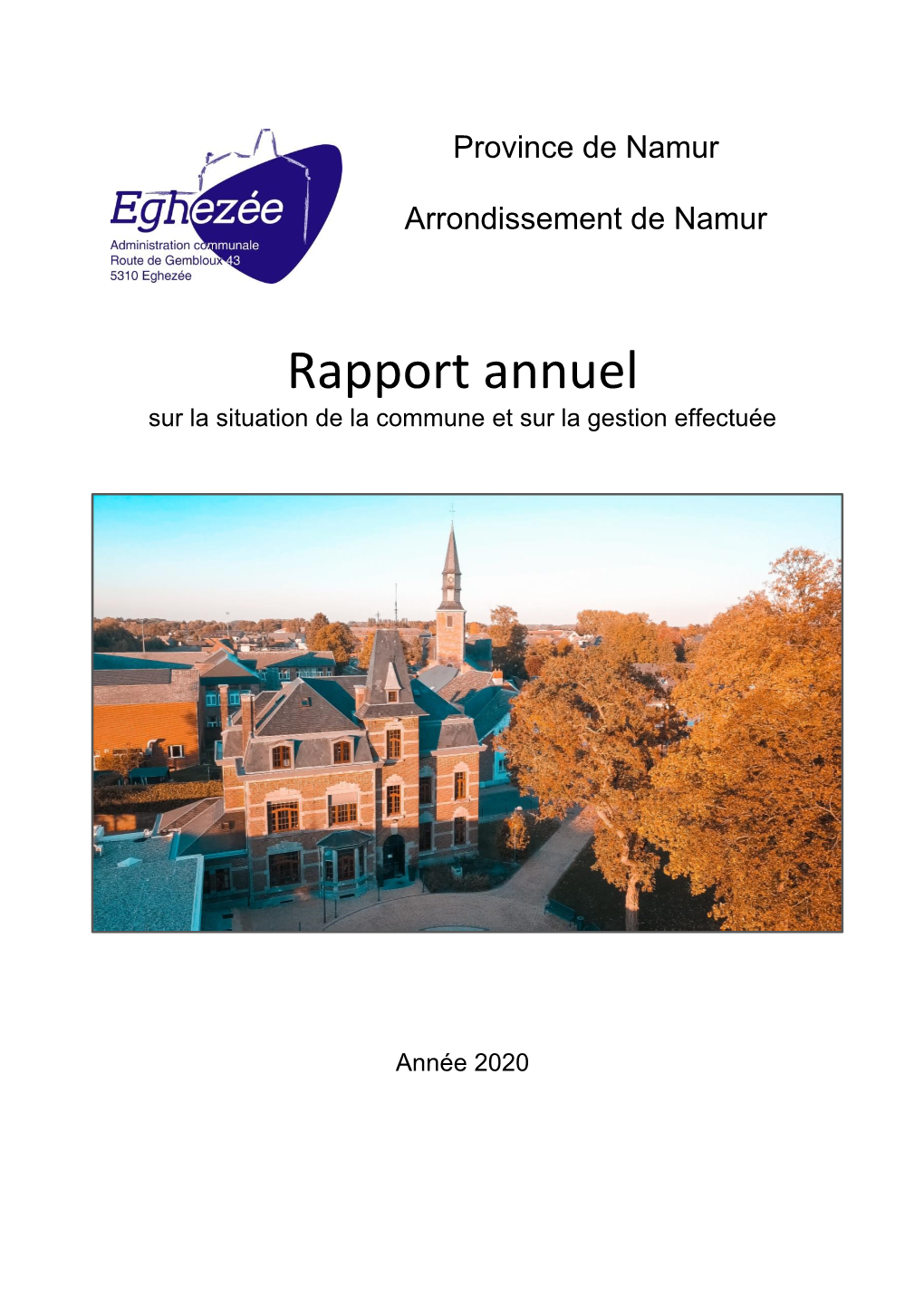 Rapport Annuel Sur La Situation De La Commune Et Sur La Gestion Effectuée