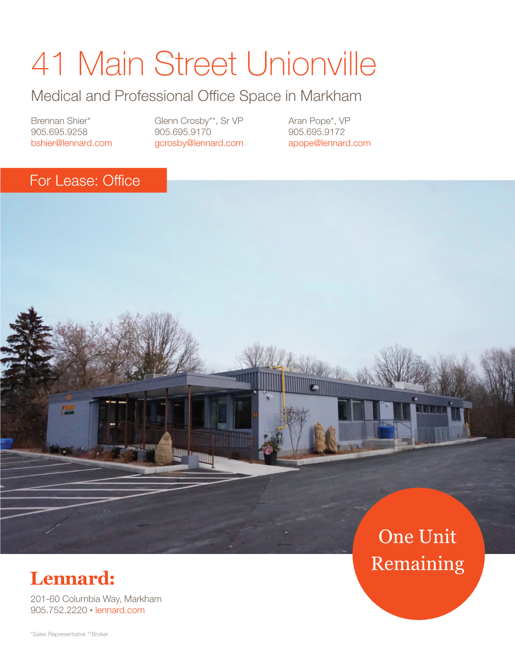41 Main Street Unionville Medical and Professional Office Space in Markham