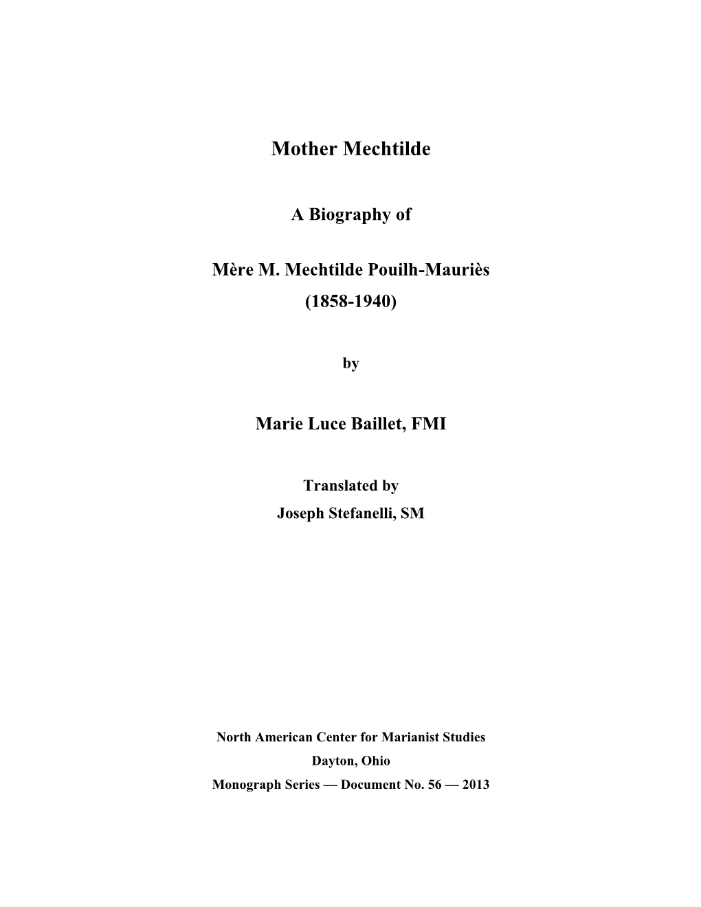 Mother Mechtilde.Pdf