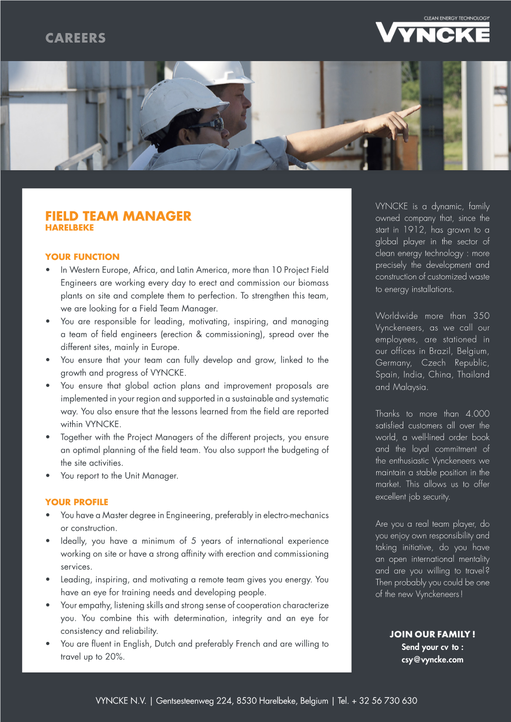 Field Team Manager Careers