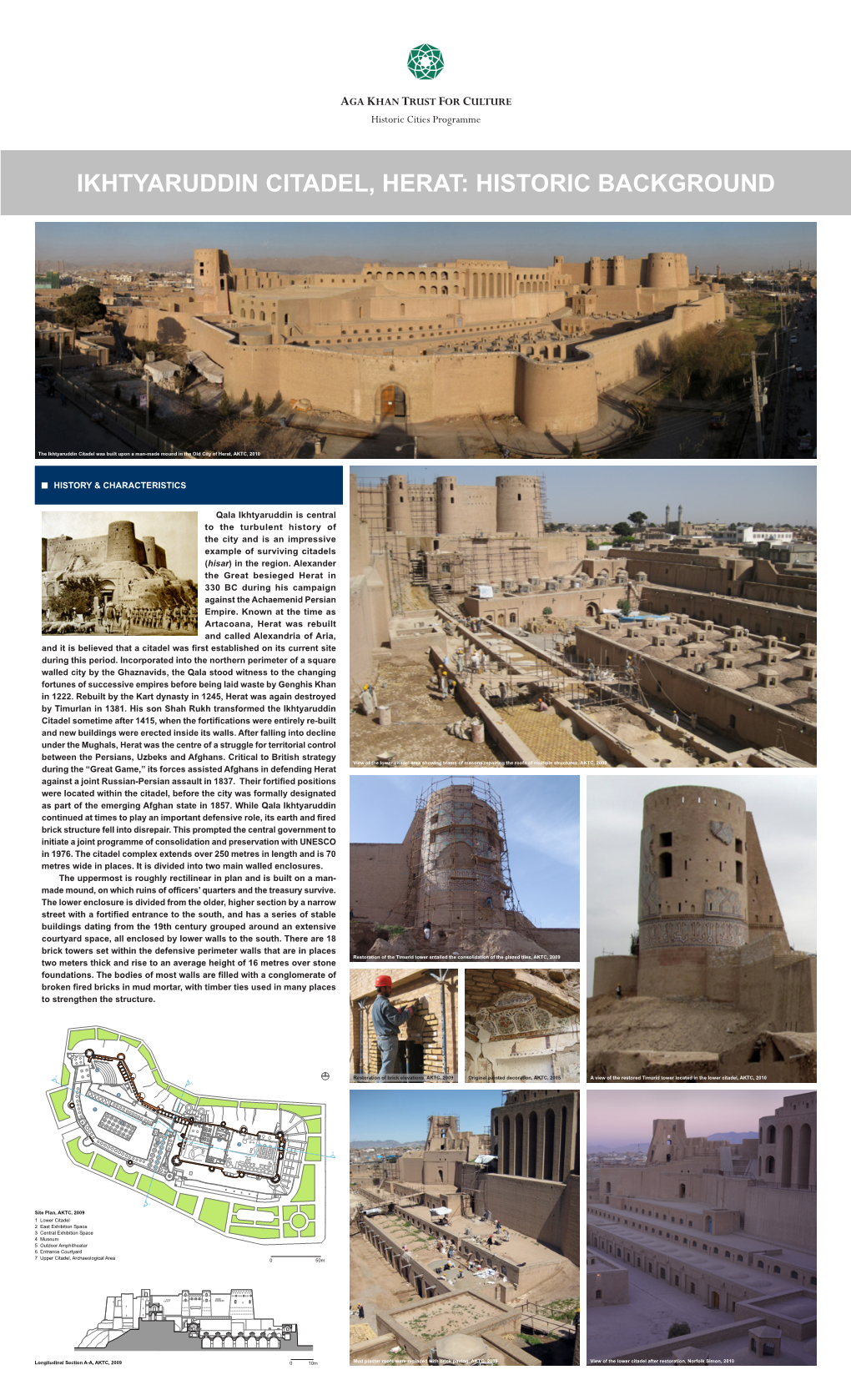 Ikhtyaruddin Citadel, Herat: Historic Background