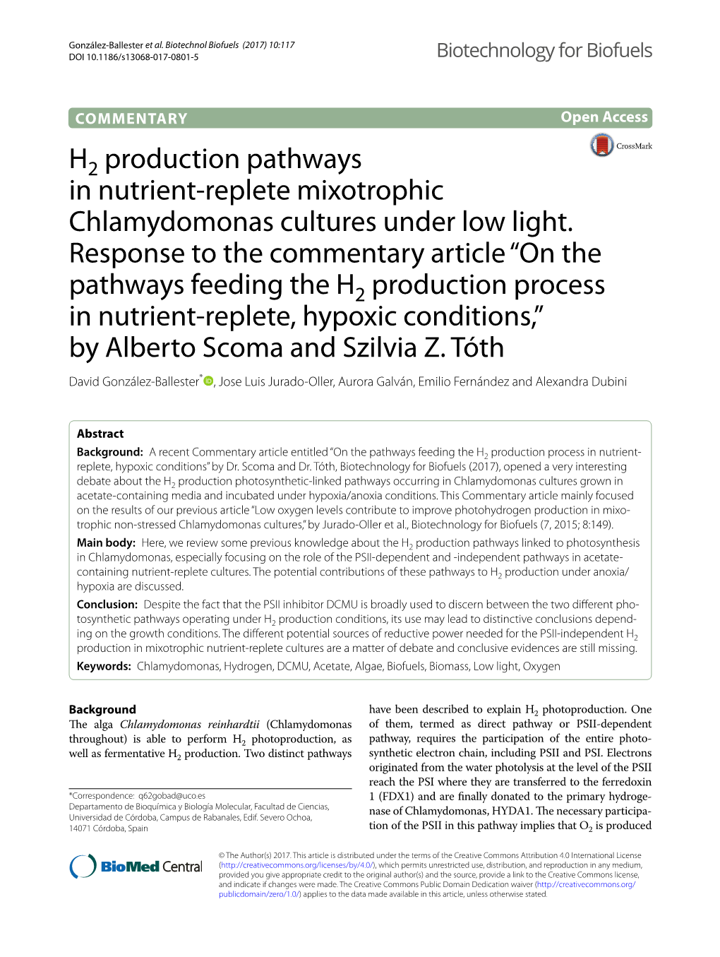 H2 Production Pathways in Nutrient-Replete Mixotrophic