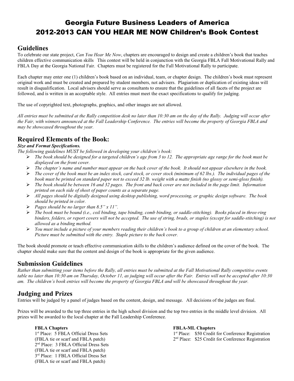 Georgia Future Business Leaders of America