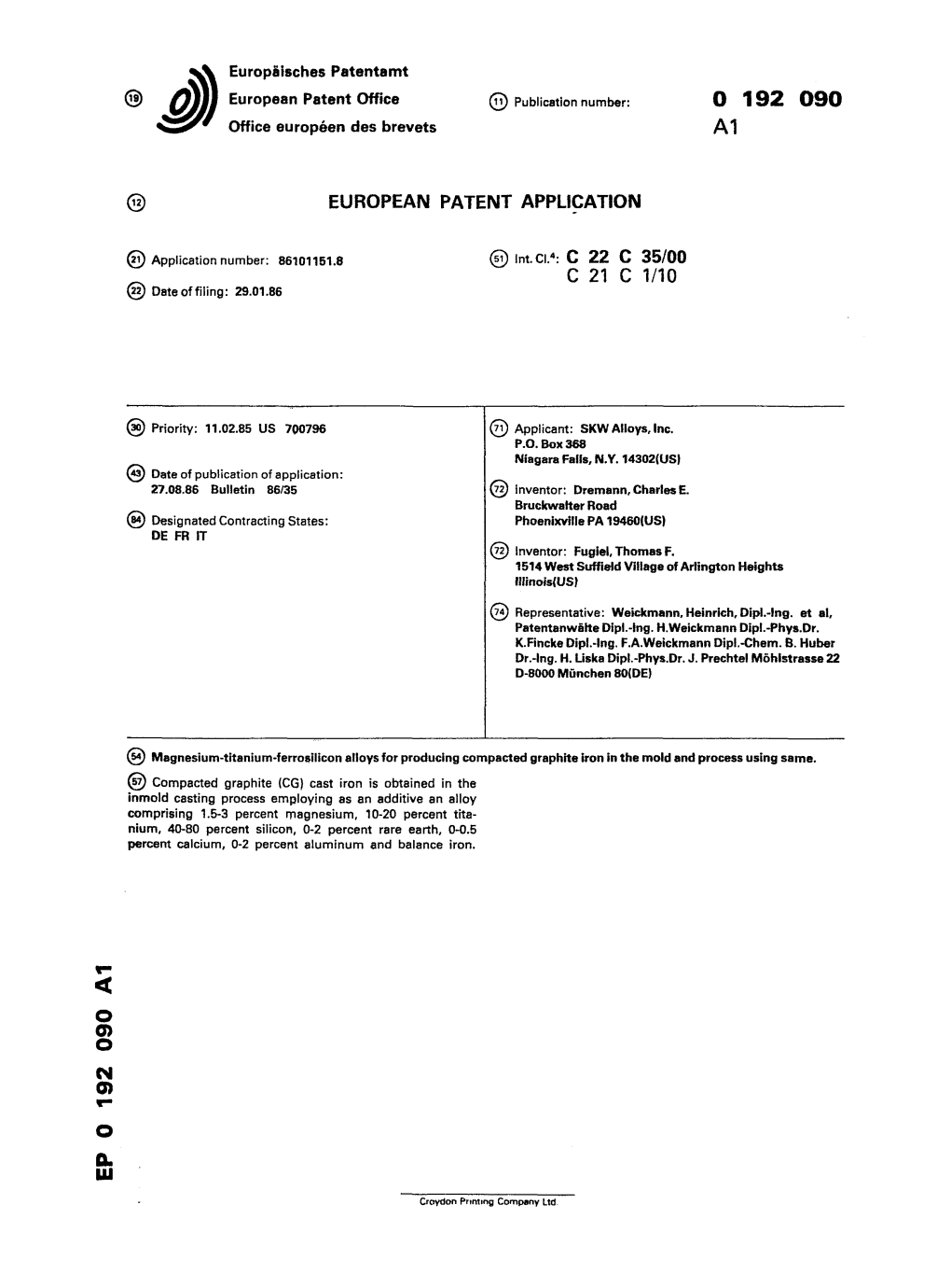 Magnesium-Titanium-Ferrosilicon Alloys for Producing Compacted