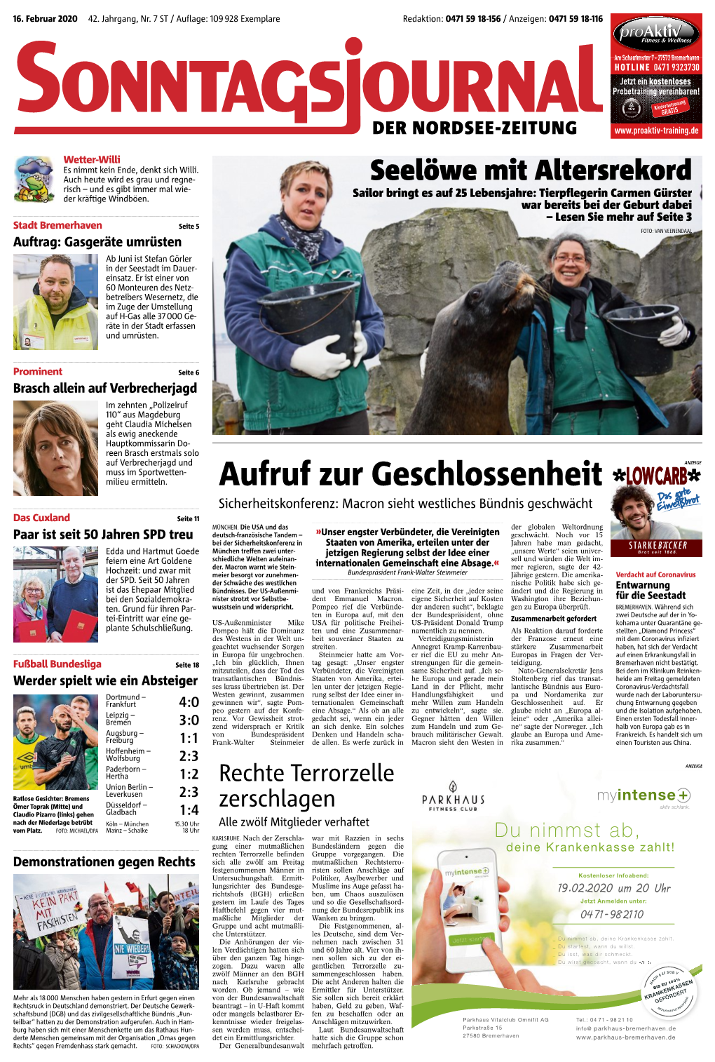 Sonntag, 16. 02. 2020 [ 9.32