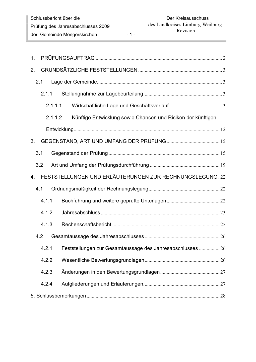 Prüfbericht JAP 2009 8.5.2012