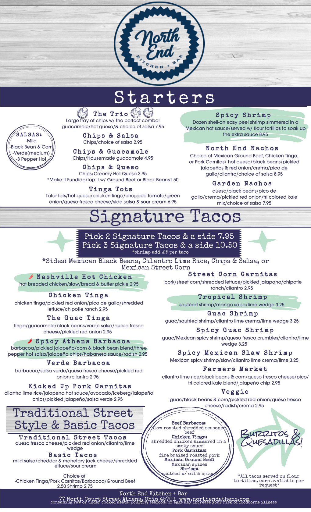 Signature Tacos Starters