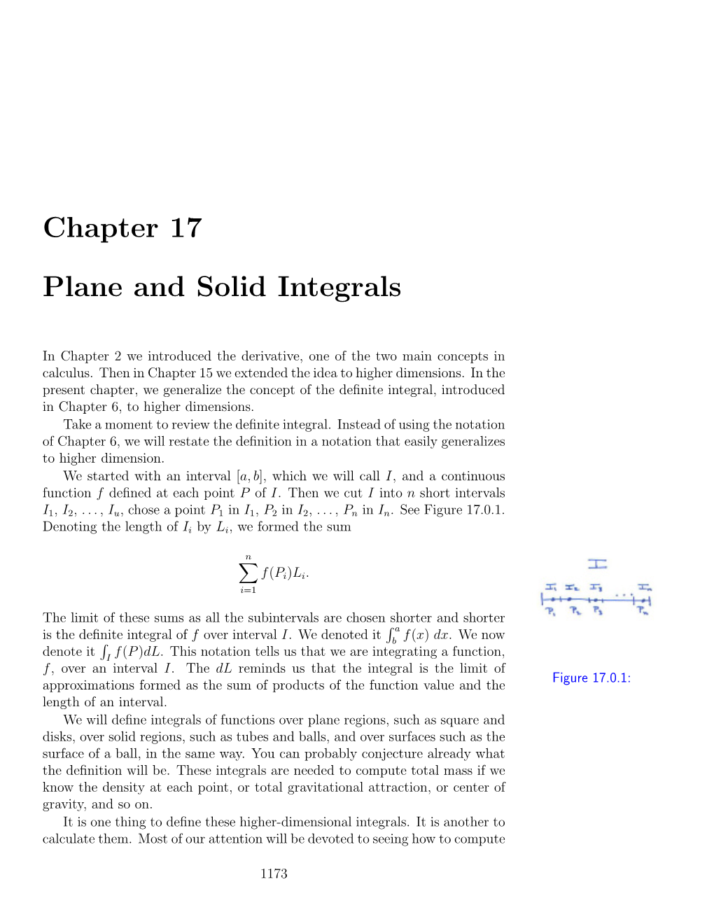 Chapter 17 Plane and Solid Integrals