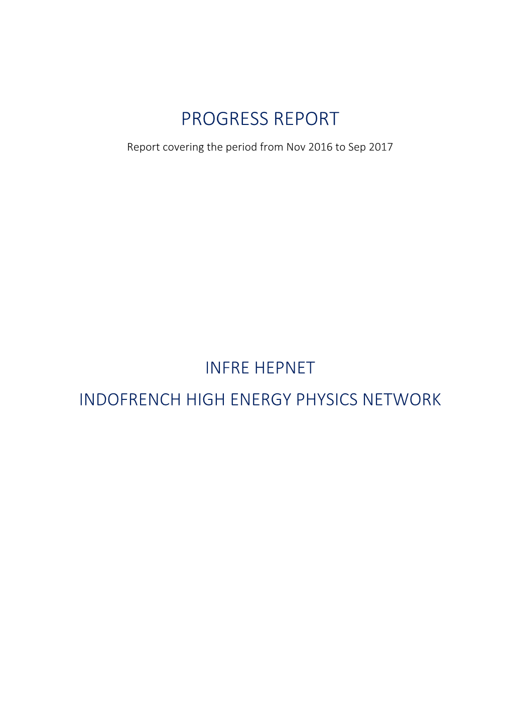 2017 Progress Report