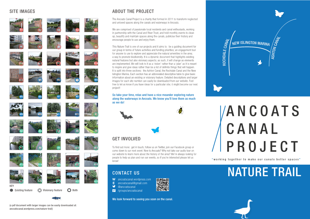 Ancoats Canal Project Is a Charity That Formed in 2011 to Transform Neglected and Unloved Spaces Along the Canals and Waterways in Ancoats