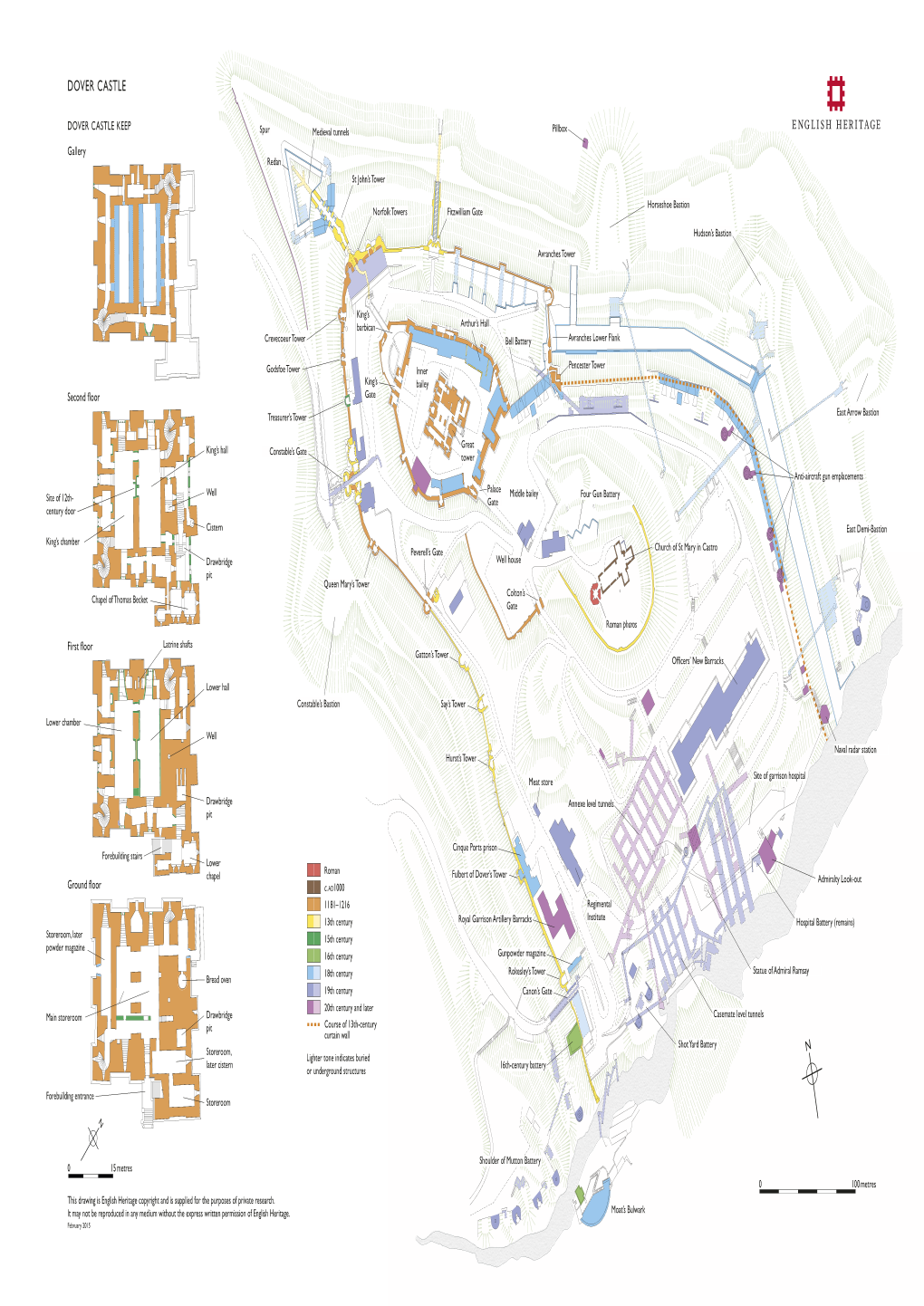 Plans of Dover Castle