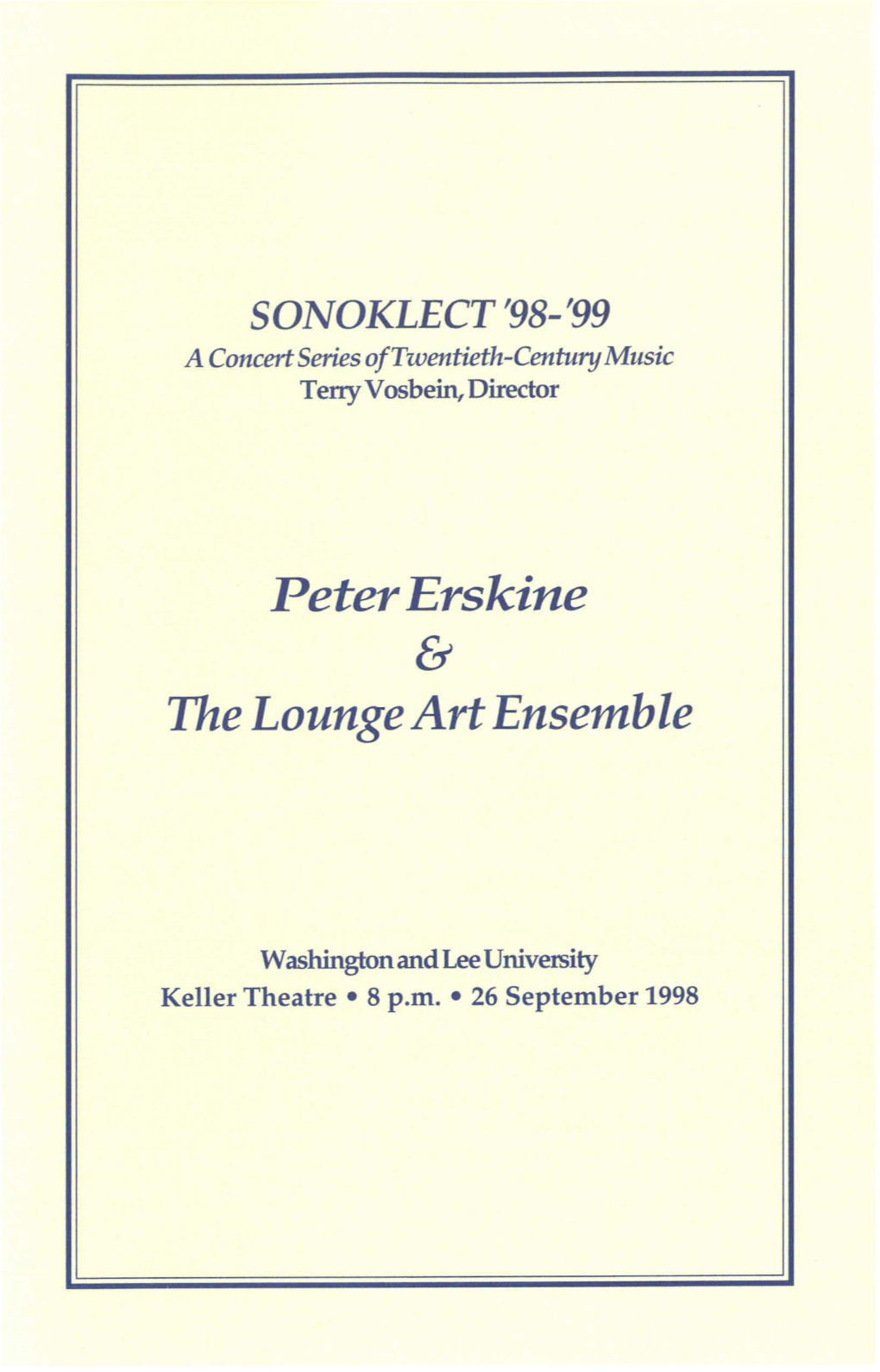 Peter Erskine & the Lounge Art Ensemble