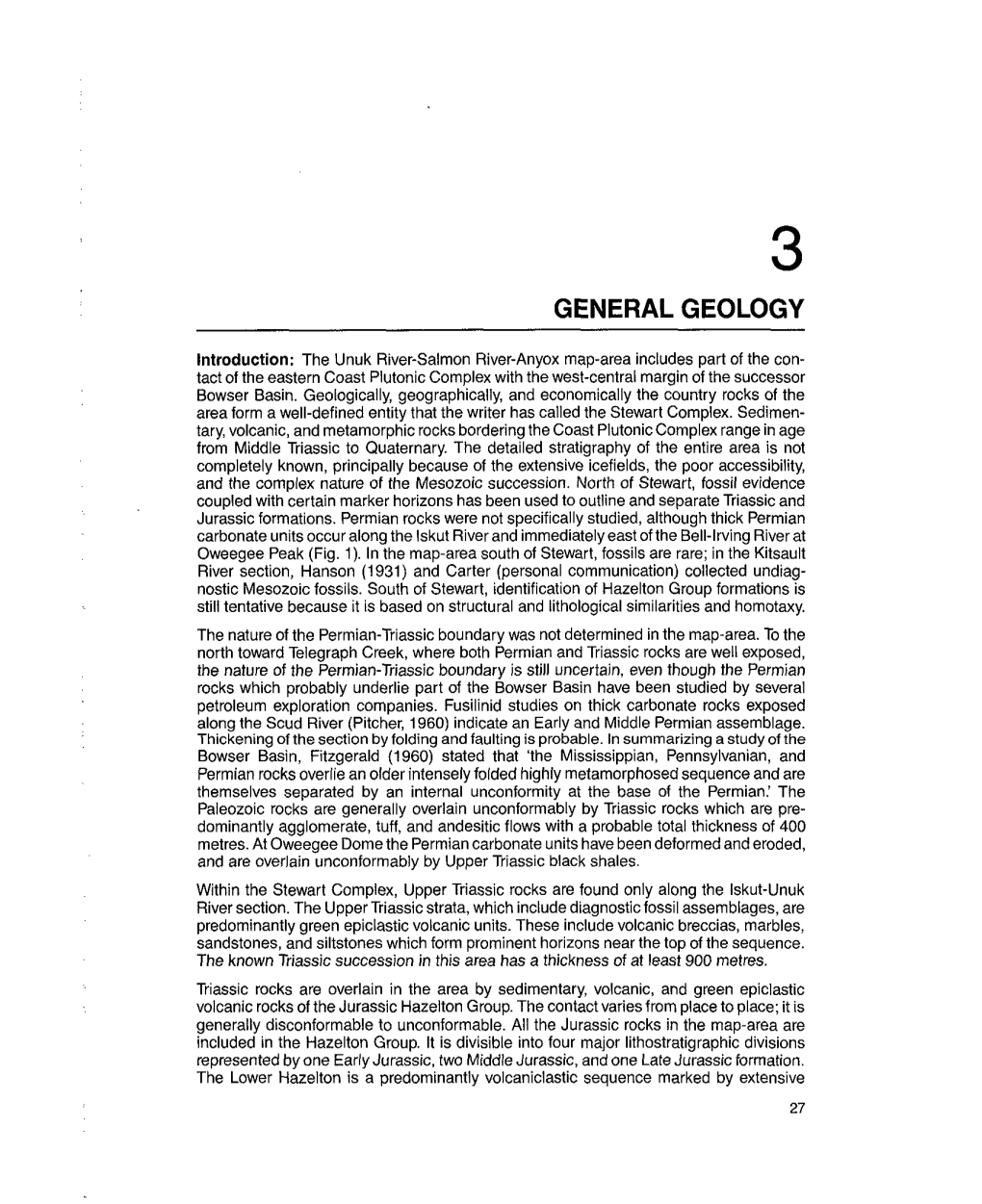 General Geology