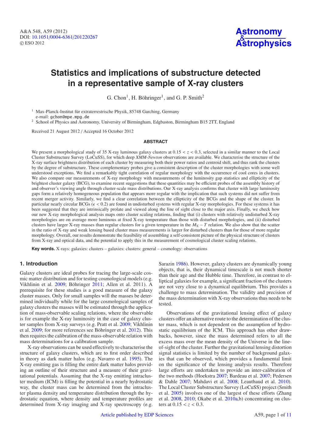 Astronomy DOI: 10.1051/0004-6361/201220267 & �C ESO 2012 Astrophysics