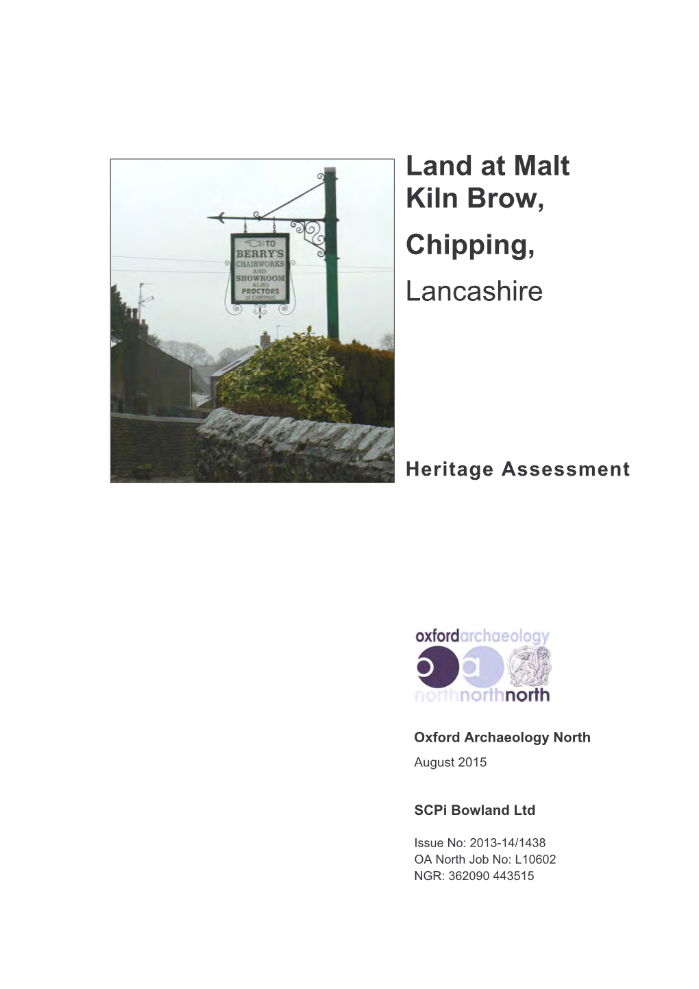 Land at Malt Kiln Brow, Chipping, Lancashire