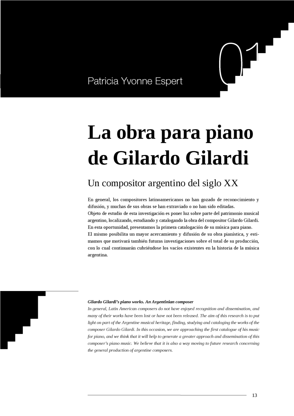 La Obra Para Piano De Gilardo Gilardi