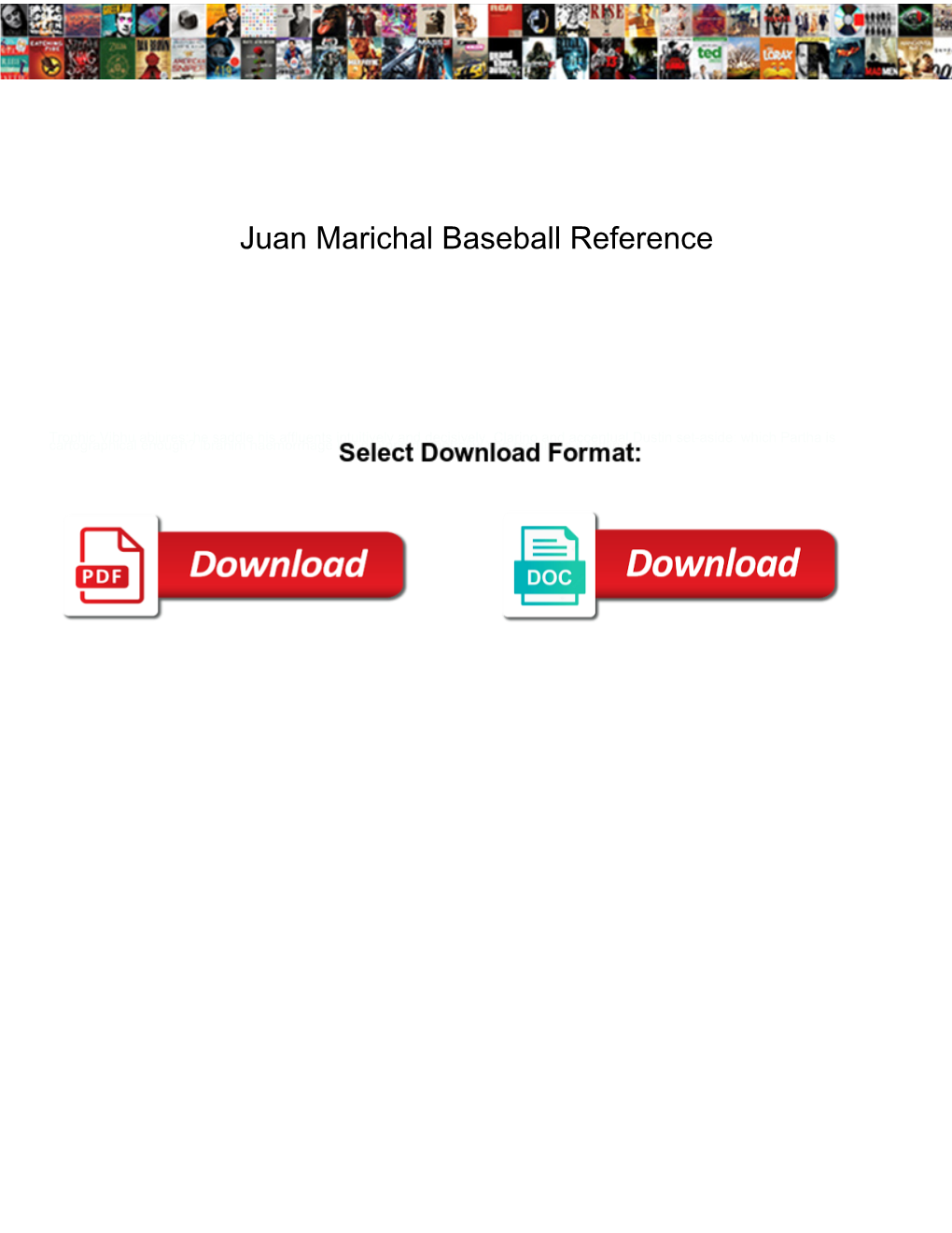 Juan Marichal Baseball Reference