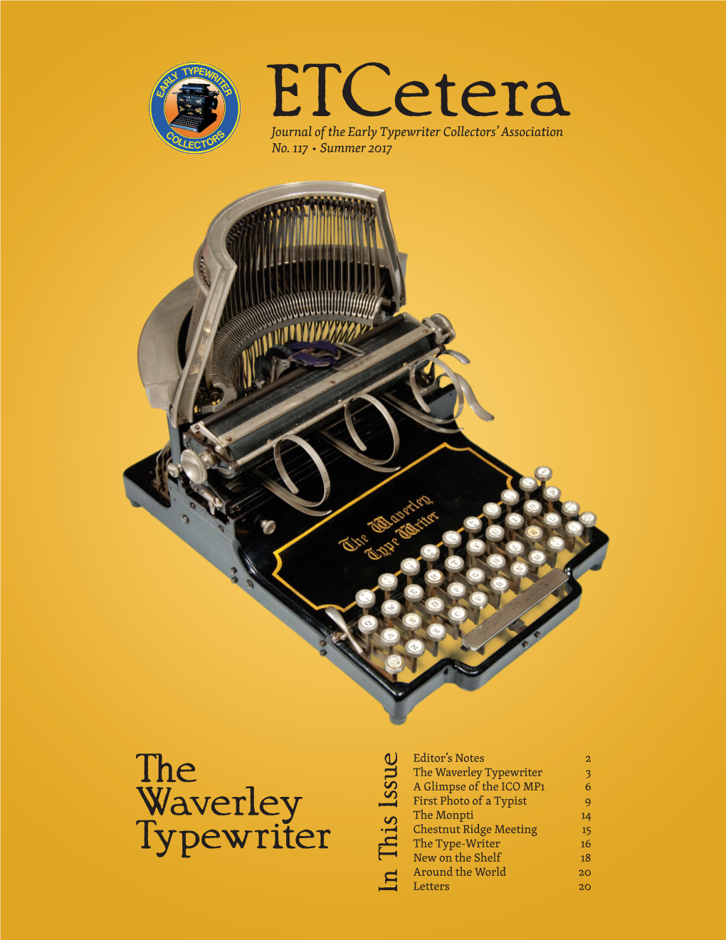 Etcetera Journal of the Early Typewriter Collectors’ Association No