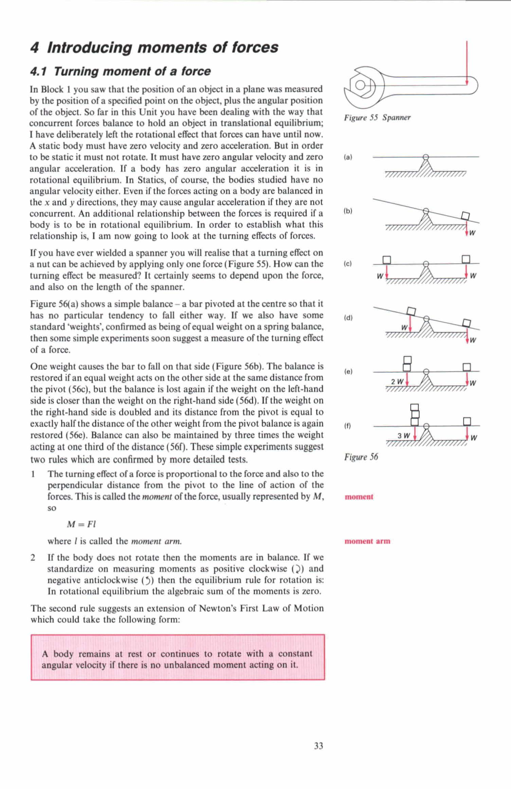 4 Introducing Monents of Forces