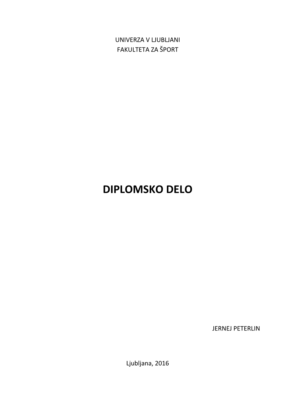 Diplomsko Delo