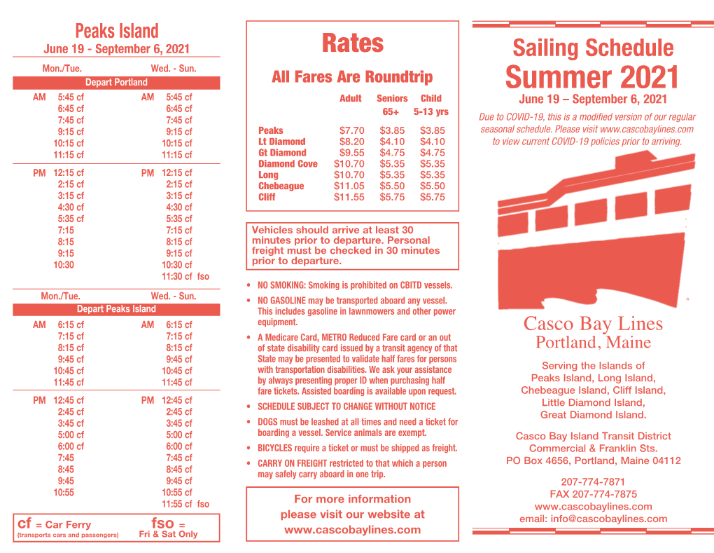 101373 Casco Bay Ferry Summer 2021.Indd