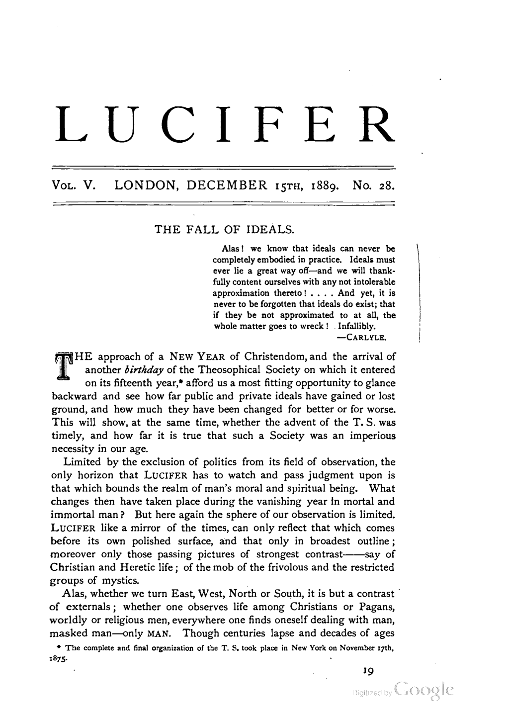 Lucifer V5 N28 December 1889