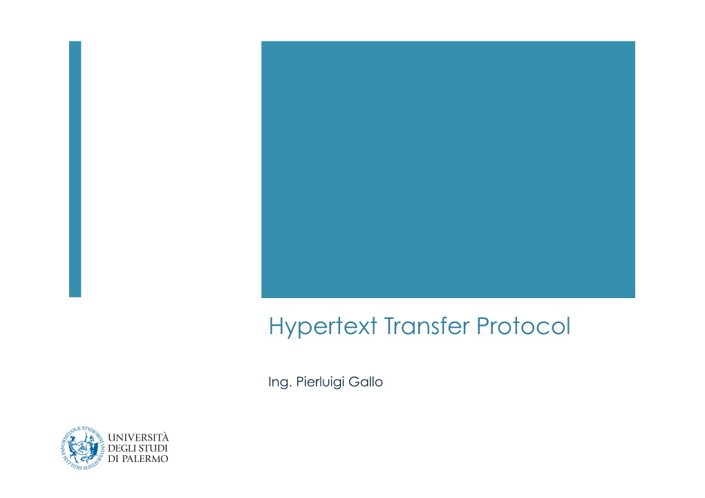 Hypertext Transfer Protocol