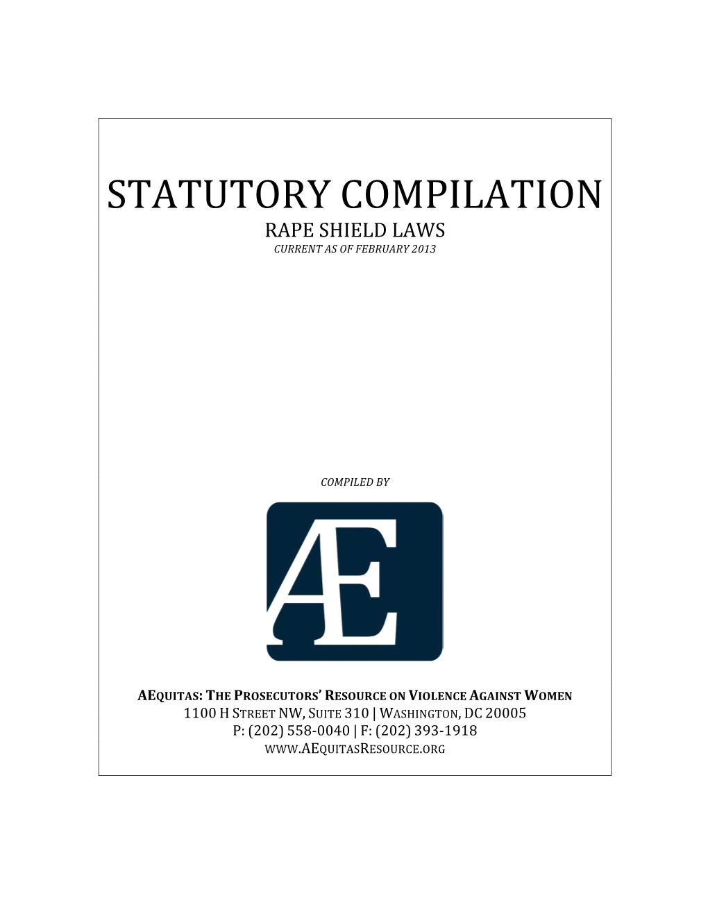 Rape Shield Statutes