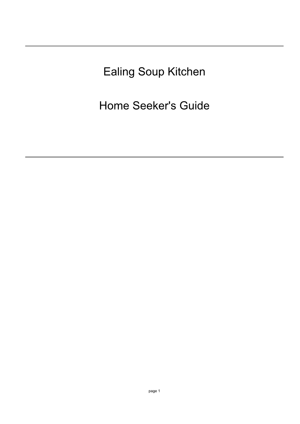 Ealing Soup Kitchen Home Seeker's Guide Releasecandidate001