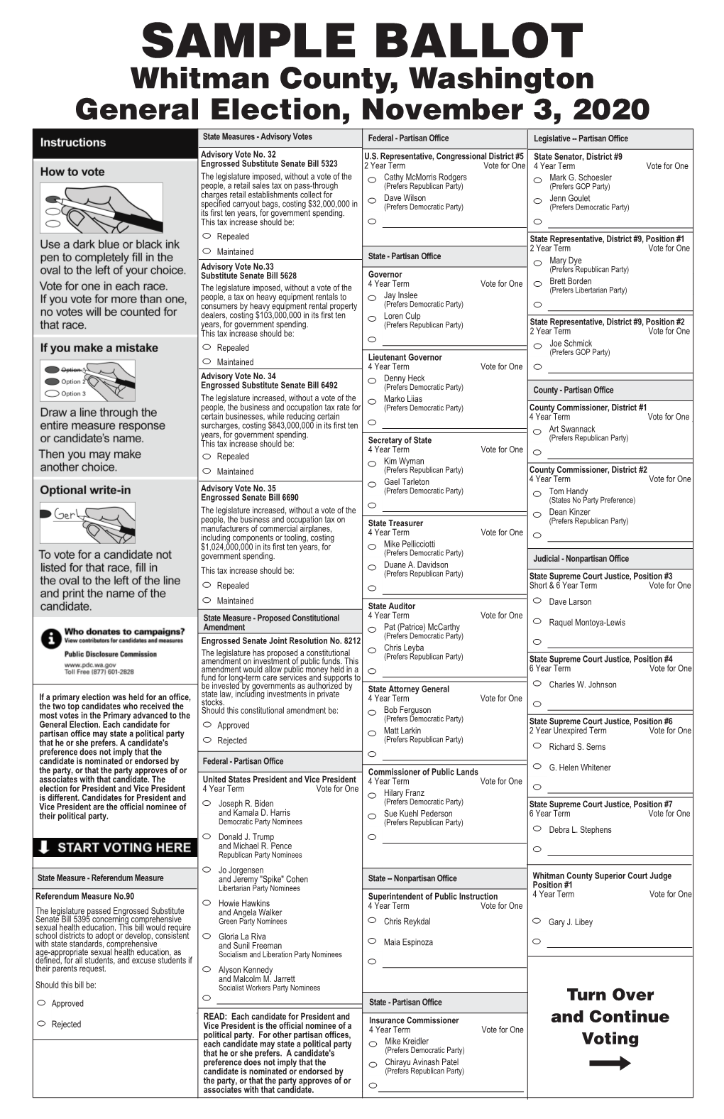 Sample Ballot