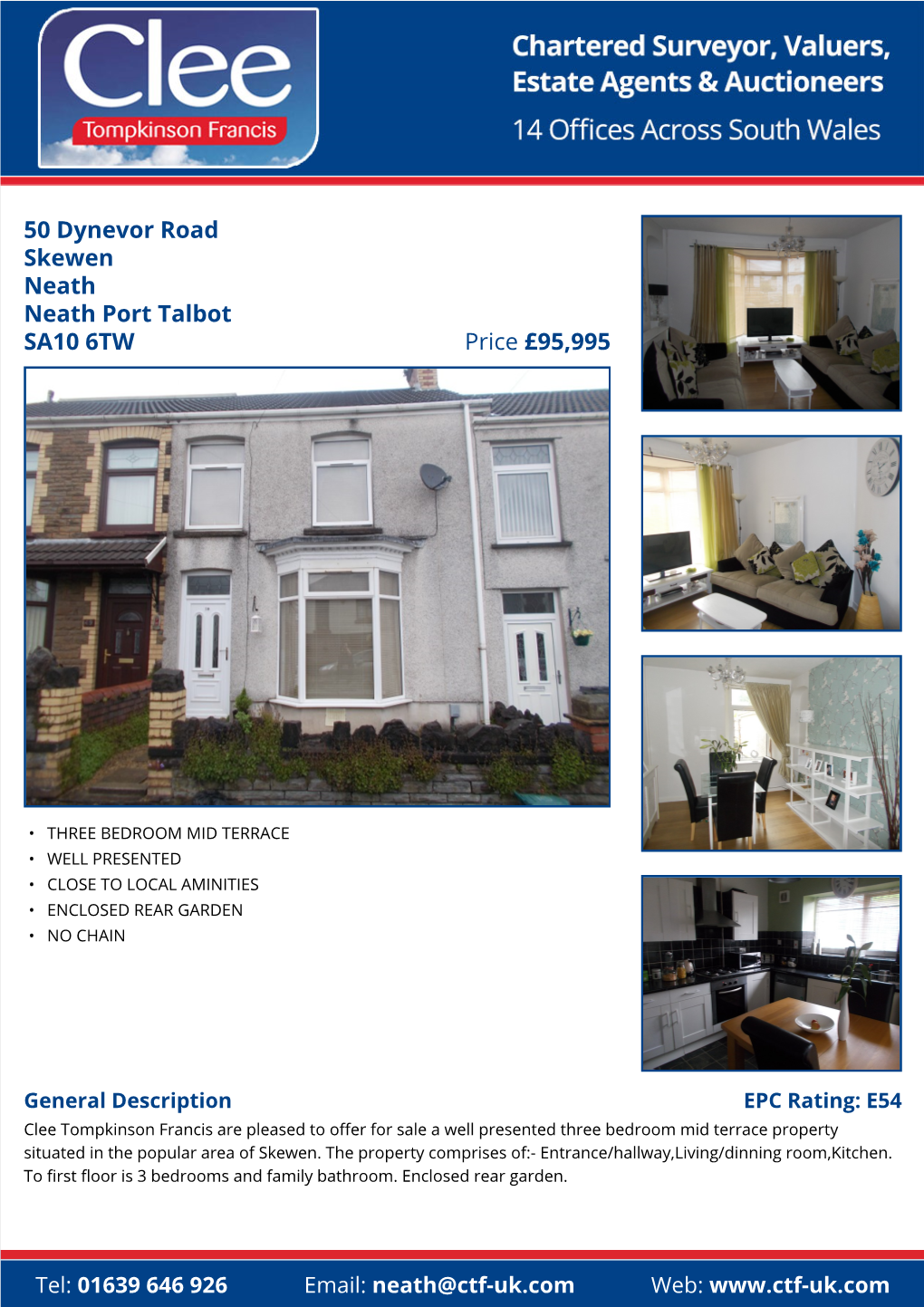 50 Dynevor Road Skewen Neath Neath Port Talbot Price £95,995