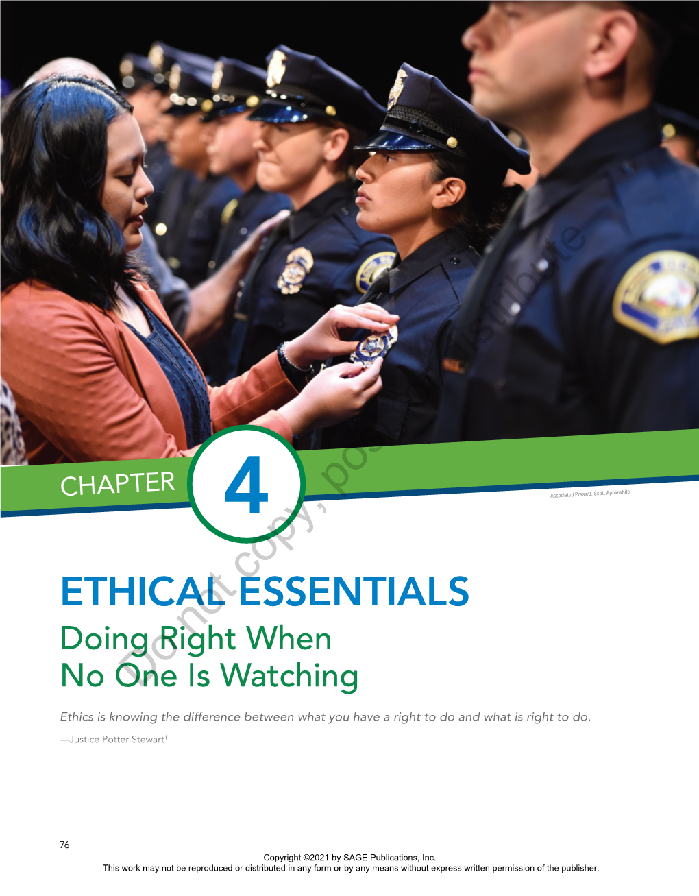 Chapter 4: Ethical Essentials ■ 77 Copyright ©2021 by SAGE Publications, Inc