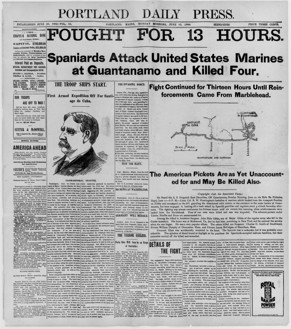 Portland Daily Press: June 13, 1898