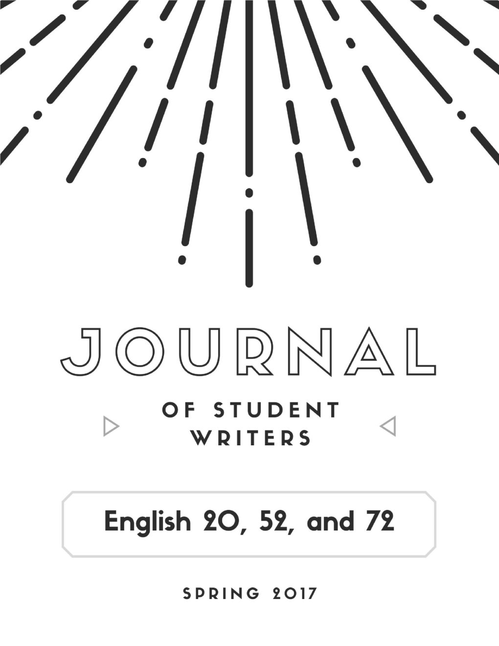 Journal of Student Writers, Spring 2017
