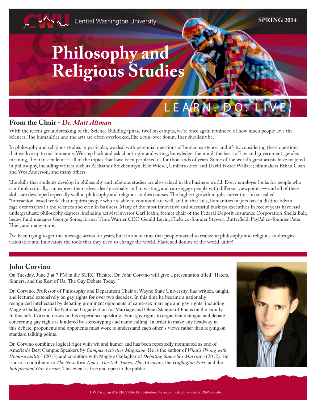 Philosophy and Religious Studies