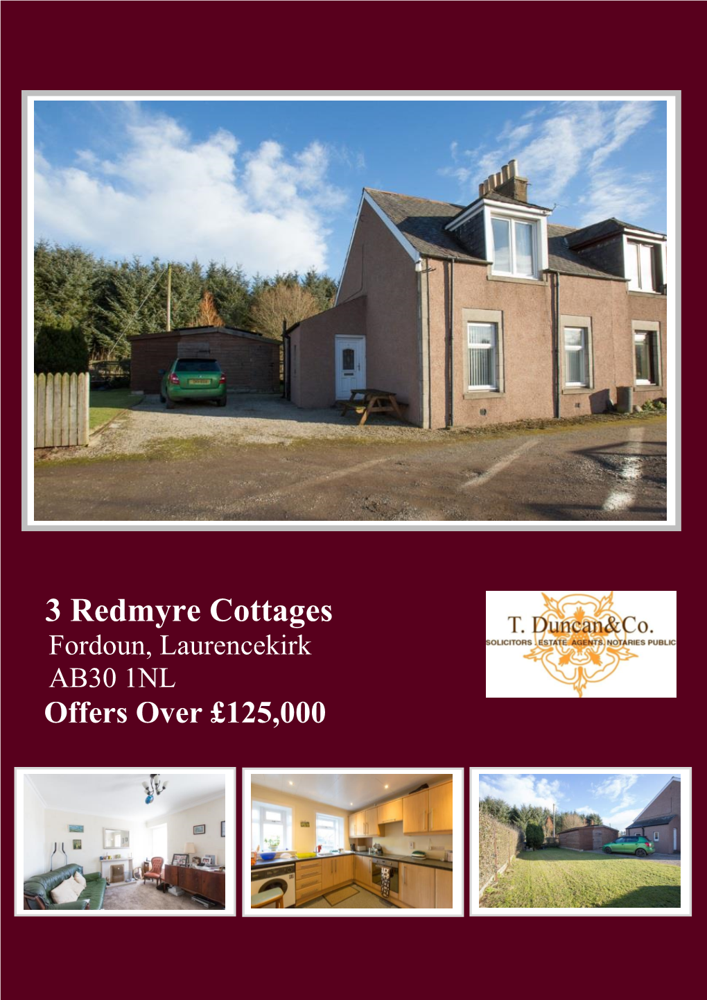 3 Redmyre Cottages Fordoun, Laurencekirk AB30 1NL