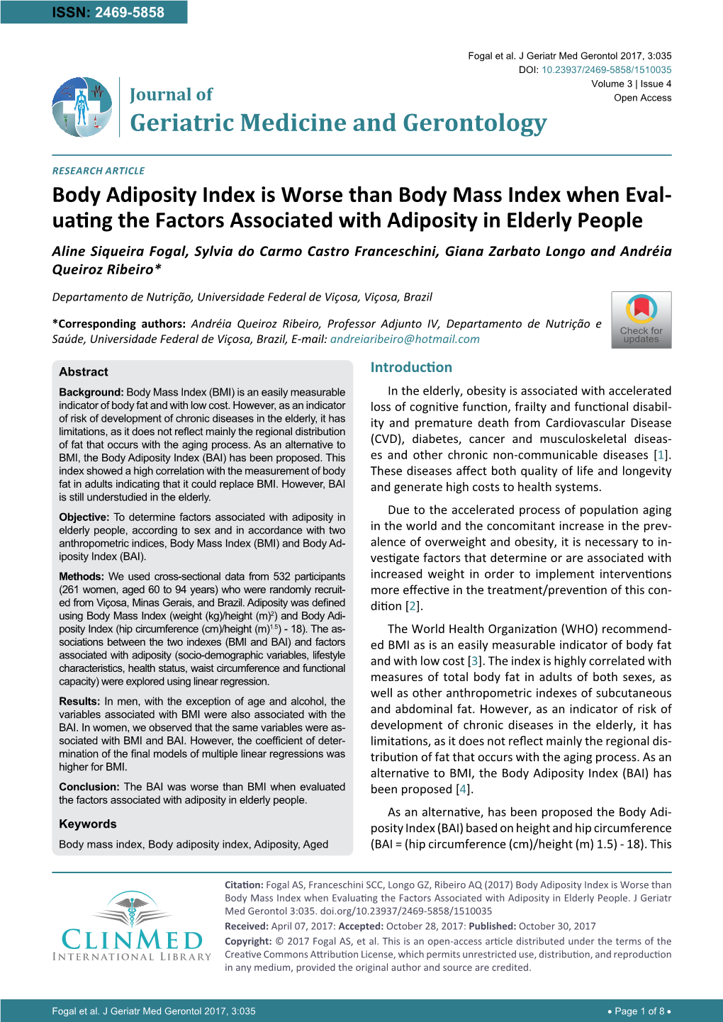 Body Adiposity Index Is Worse Than Body Mass Index When Eval