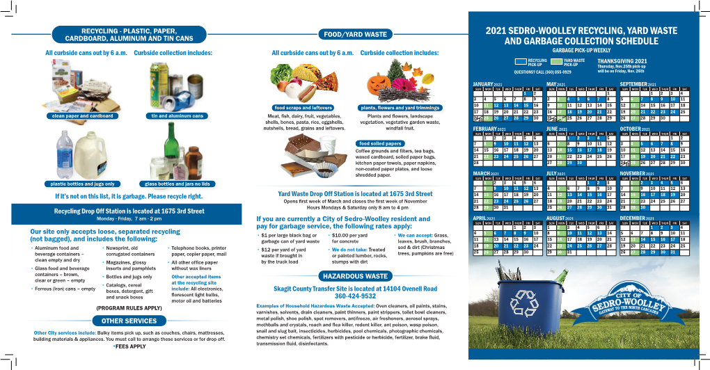 Garbage and Recycling Collection Schedule