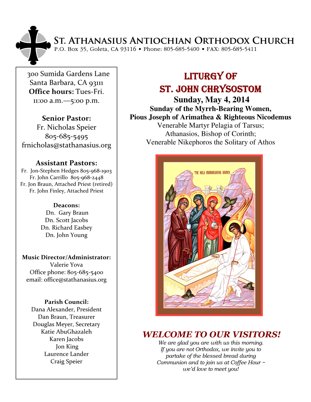 Bulletin 05.04.14 T2 Myrrhbearers