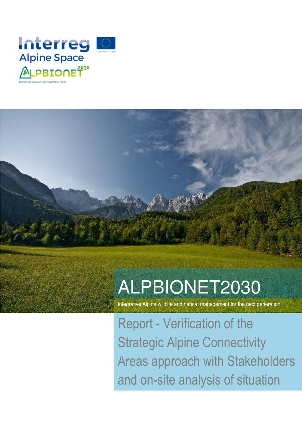 ALPBIONET2030 Integrative Alpine Wildlife and Habitat Management for the Next Generation