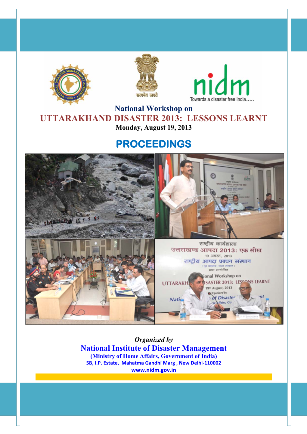 Proceedings of National Workshop on 