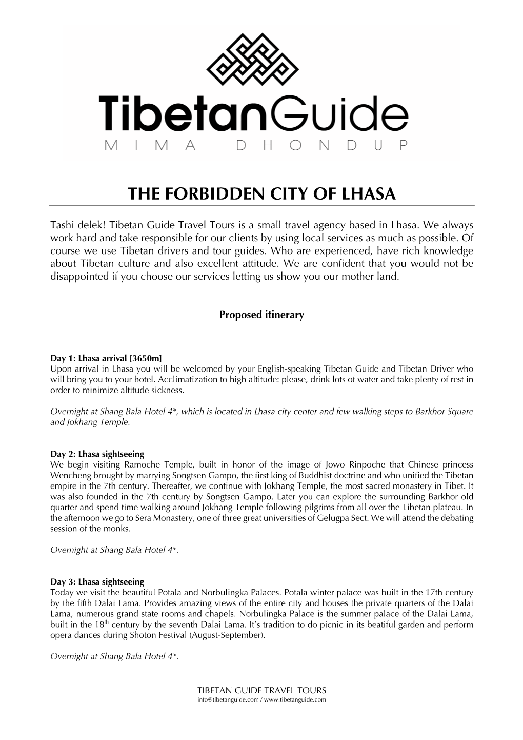 The Forbidden City of Lhasa