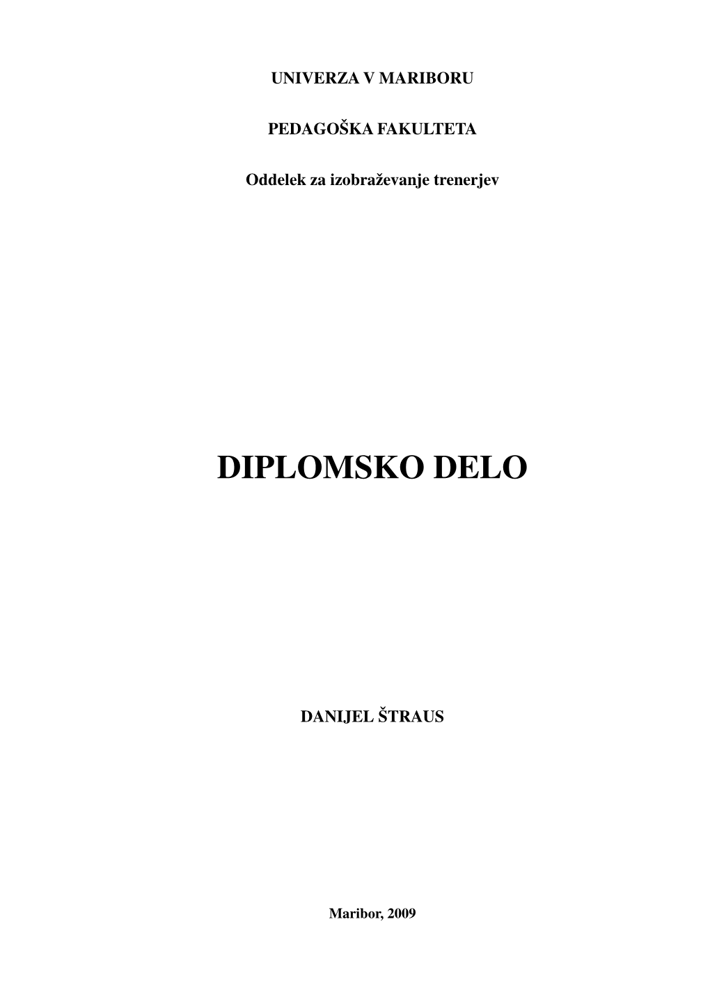 Diplomsko Delo MOŠKA ŠPORTNA GIMNASTIKA