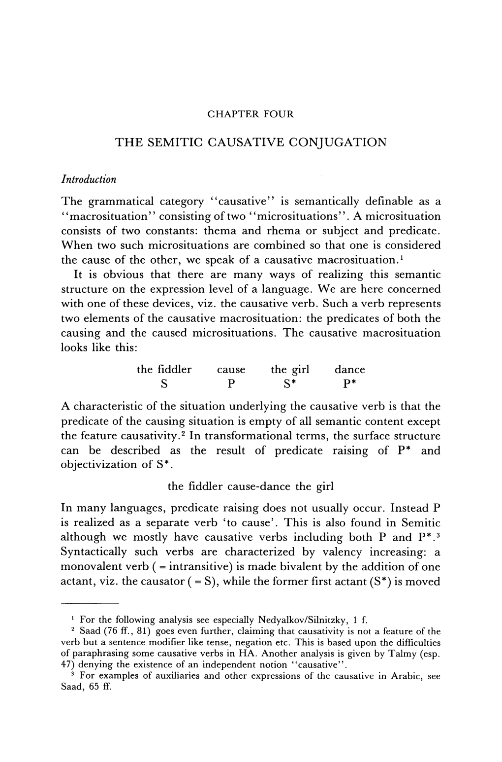 CAUSATIVE CONJUGATION Lntroduction the Grammatical Category 