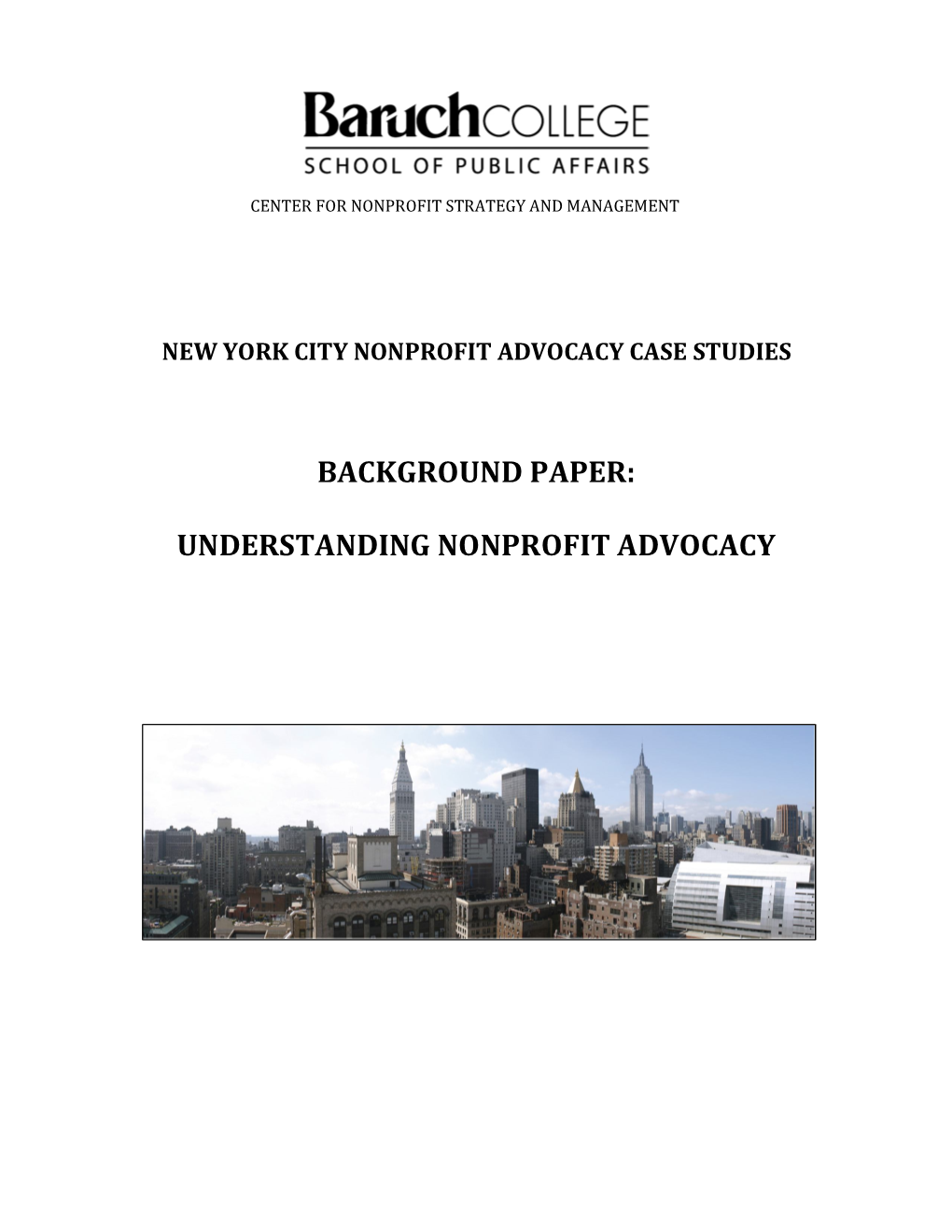 New York City Nonprofit Advocacy Case Studies