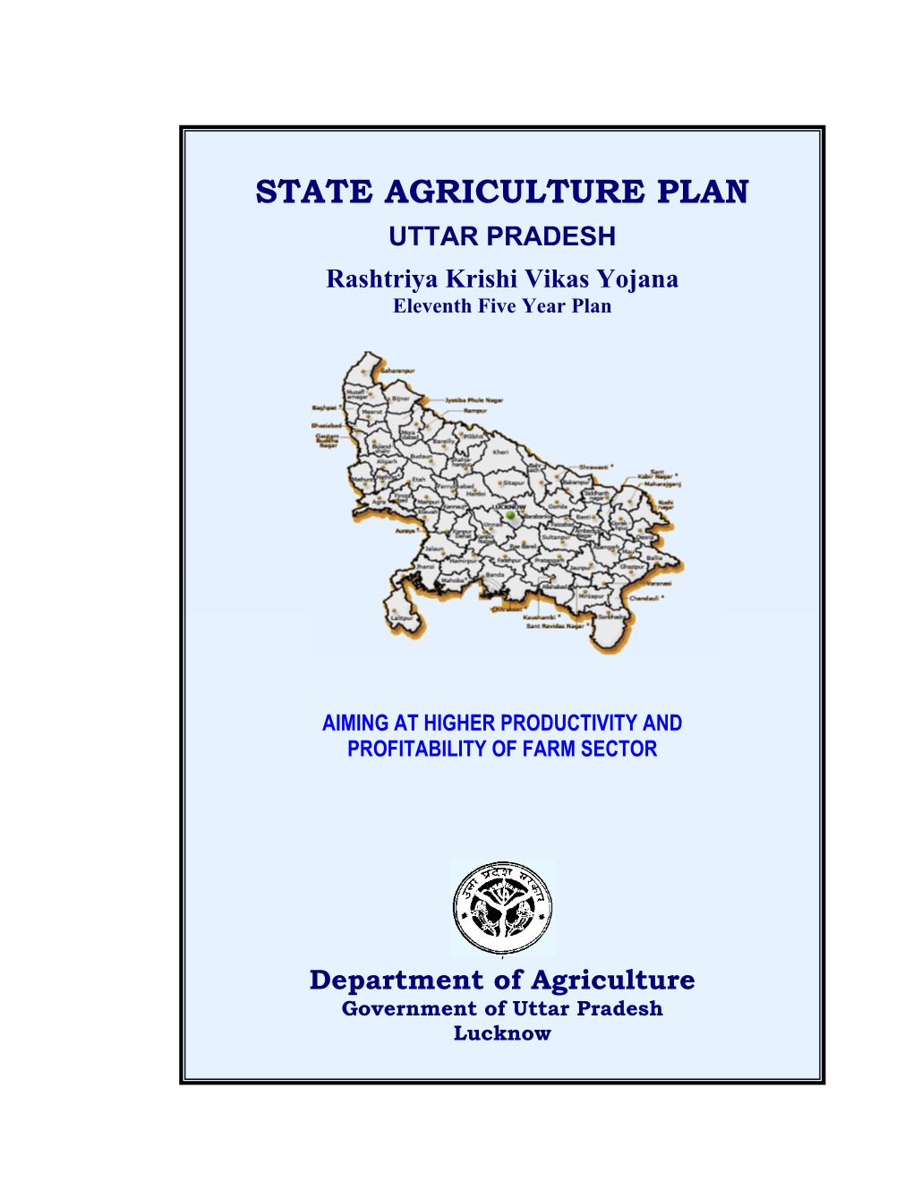 State Agriculture Plan