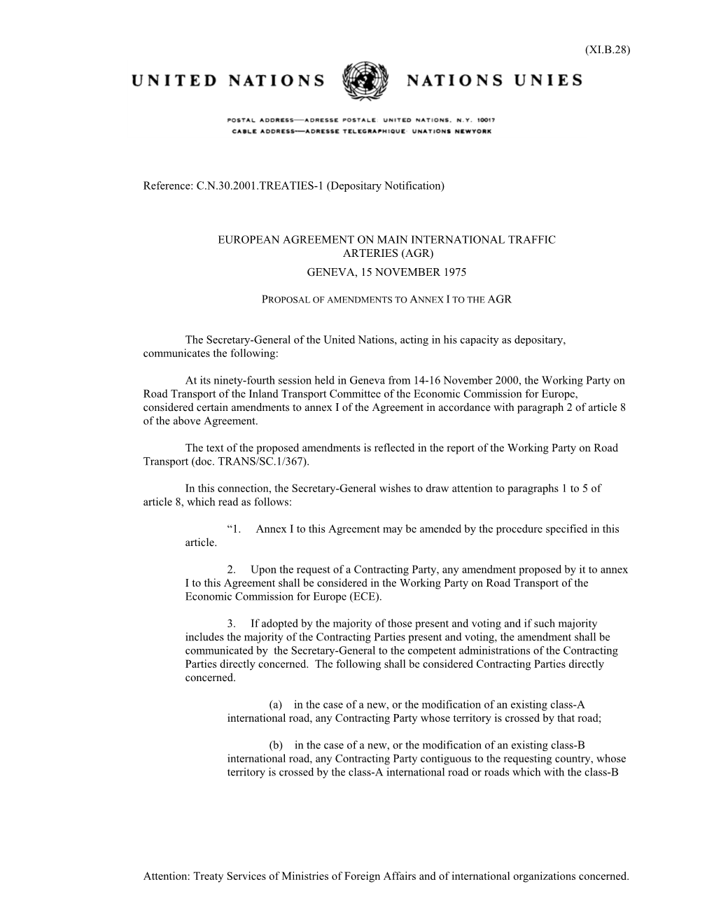 C.N.30.2001.TREATIES-1 (Depositary Notification)