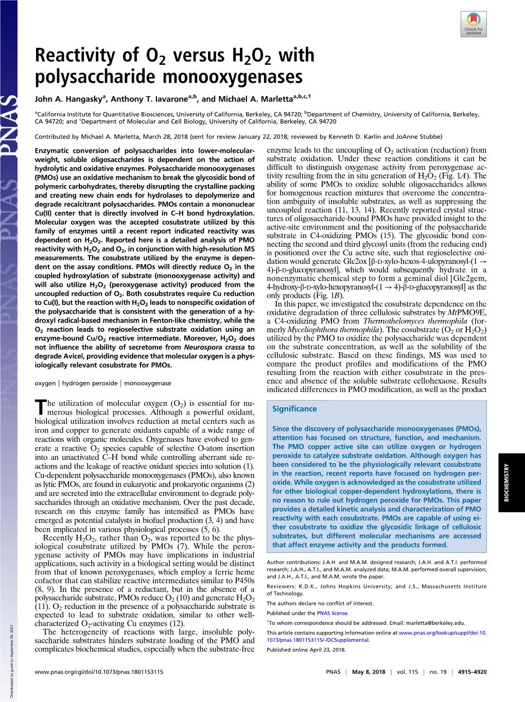 Reactivity of O2 Versus H2O2 with Polysaccharide Monooxygenases